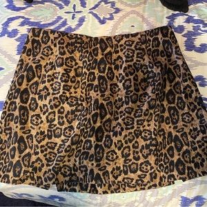 2 Skirt lot - plaid skirt & cheetah skirt